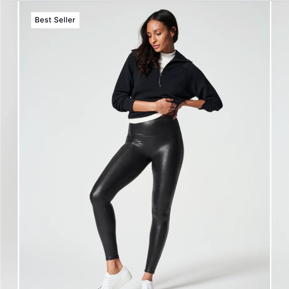 Spanx Faux Leather Shaping Leggings